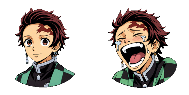 Demon Slayer Tanjiro Kamado Happiness Animated Cursor
