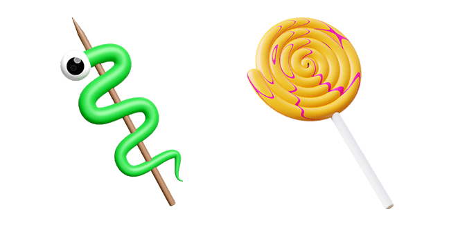 Halloween Lollipop Treat 3D Cursor