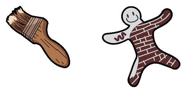 Meccha Chameleon & Paintbrush Animated Cursor