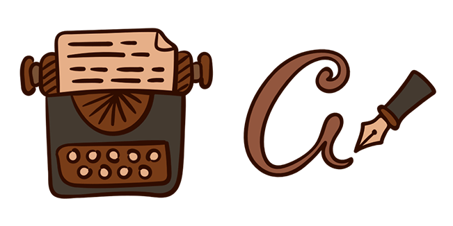 Writer Aesthetic Typewriter & Letter Cursor