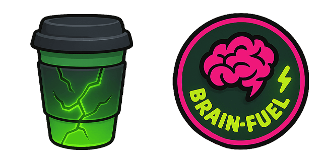 Toxic Coffee Brain Fuel Cursor