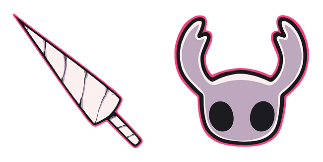 Hollow Knight the Knight & Old Nail Minimalist Cursor