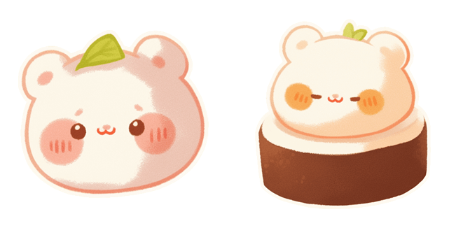 Kawaii Bear Foodie Cursor
