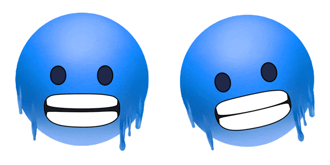 Cold Face Emoji Animated Cursor