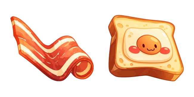 Cute Bacon & Egg Toast Cursor