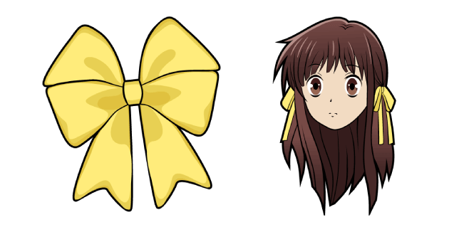 Fruits Basket Tohru Honda & Yellow Bow Cursor
