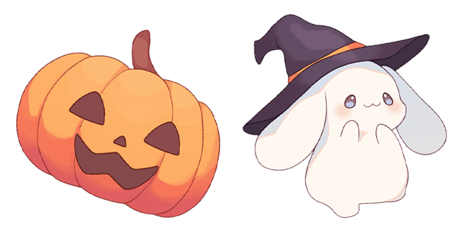 Halloween Pumpkin & Cinnamoroll Cursor