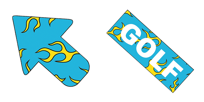 Golf Wang Blue Flame Cursor