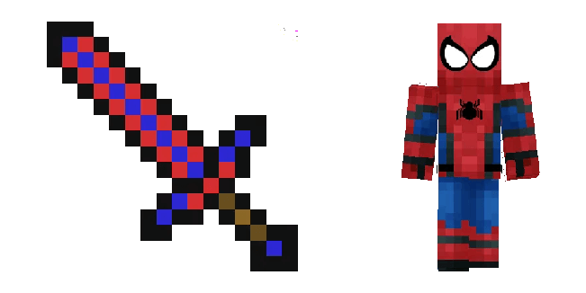 Minecraft Spider-Man & Sword Cursor