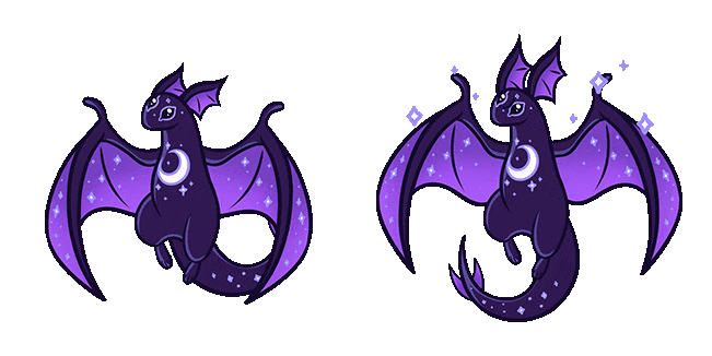Bro-Mon Night Wing Animated Cursor