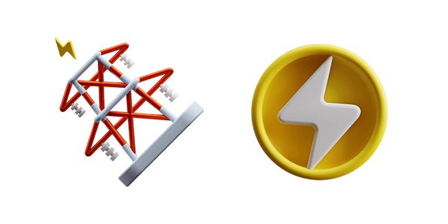 Transmission Tower & Electricity 3D Cursor