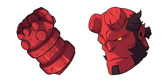 Hellboy Hand & Head Cursor