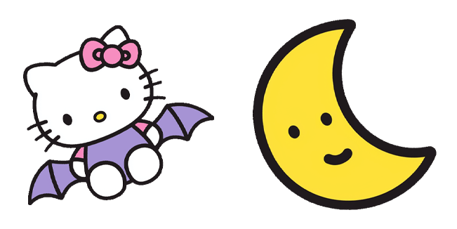 Hello Kitty Bat & Smiling Moon Cursor