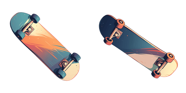 Tropical Skateboard Cursor