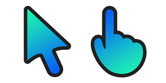 Tropical Sea Gradient Cursor
