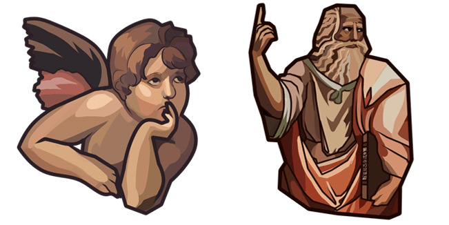 Raphael Little Angel & Plato Cursor