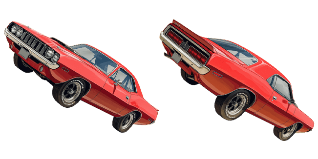 Red Plymouth Barracuda Cursor