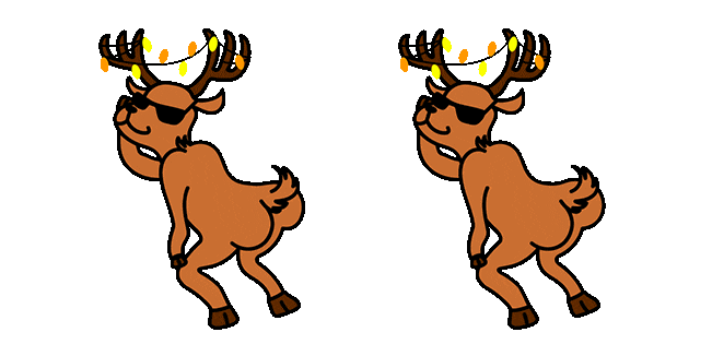 Christmas Reindeer Twerking Animated Cursor