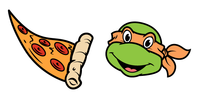 TMNT 1987 Michelangelo & Pizza Cursor
