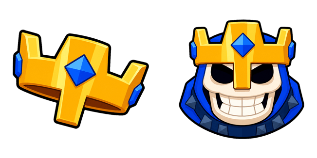 Squad Busters Skeleton King & Crown Cursor