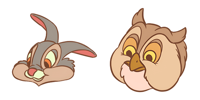 Bambi Thumper & Friend Owl Cursor