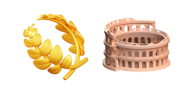 Laurel Wreath & Colosseum 3D Cursor
