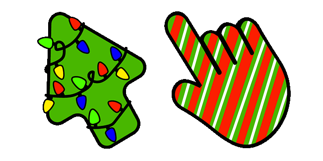 Christmas Lights Texture Animated Cursor