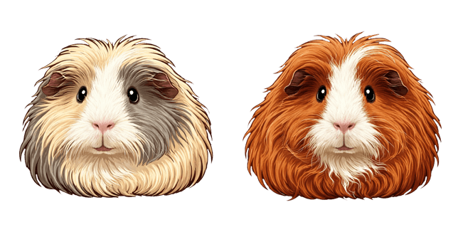 Brown & White Guinea Pig Cursor