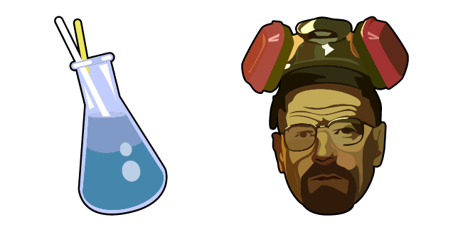 Breaking Bad Walter White & Flask Cursor