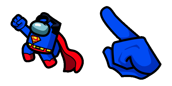 Among Us Superman Animated Cursor