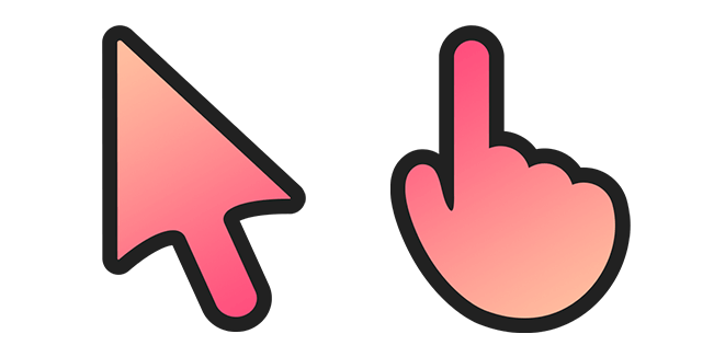 Flamingo Pink Gradient Cursor
