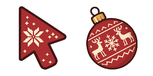 Christmas Red Ornament Ball Cursor