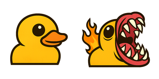 Cute & Furious Yellow Duck Cursor