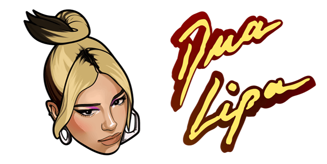 Dua Lipa & Logo Cursor