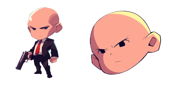 Chibi Hitman Agent 47 Cursor