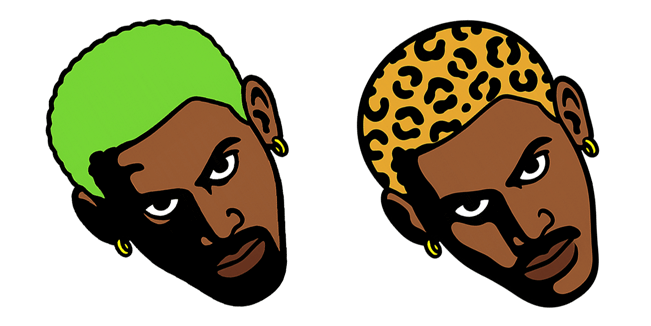 Dennis Rodman Hairstyle Cursor