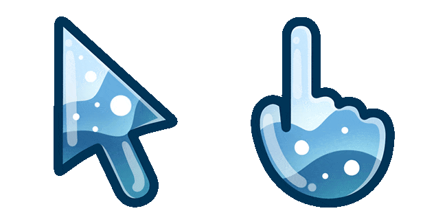 Hydro Wave Texture Animated Cursor
