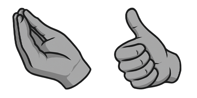 Italian Hand Gestures Cursor