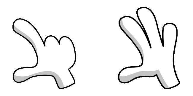 Angry Birds Game Hand Animated Cursor