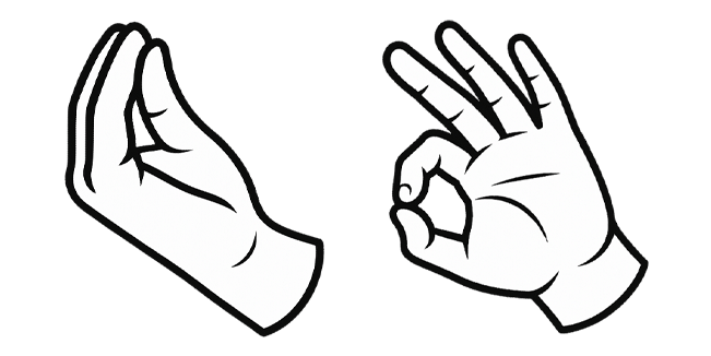 Funny Hand Gestures Cursor