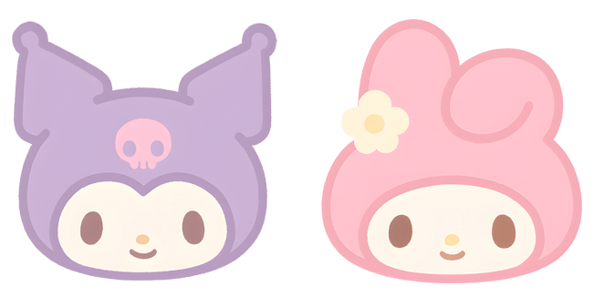Sanrio Kuromi & My Melody Head Cursor