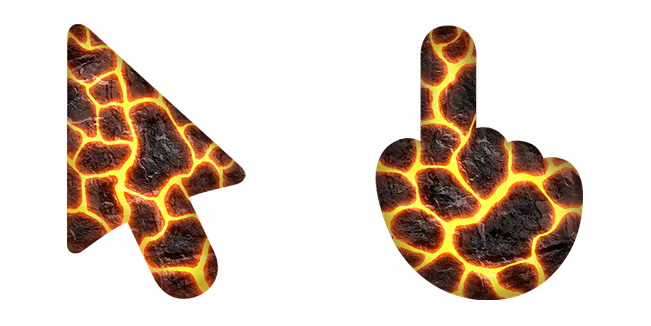 Cracked Lava Texture Cursor