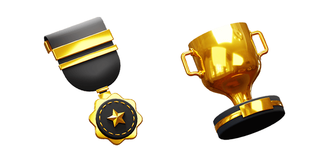 Gold Medal & Goblet 3D Cursor