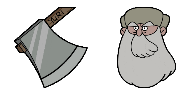 We Bare Bears Yuri & Axe Animated Cursor
