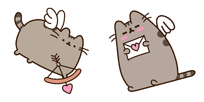 Pusheen the Cat Valentine’s Day Animated Cursor