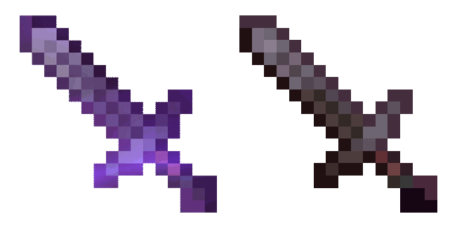 Minecraft Enchanted Netherite Sword Animated Cursor