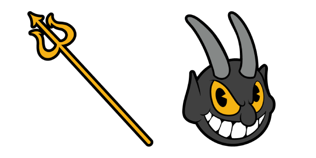 Cuphead The Devil & Trident Cursor