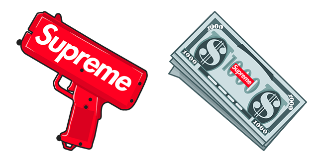 Supreme Gun & Money Cursor