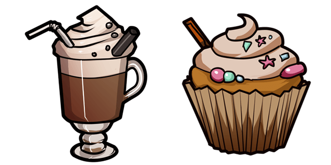 Cacao Drink & Cupcake Cursor