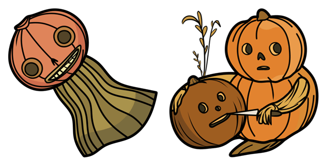Over The Garden Wall Enoch & Pumpkin Man Cursor